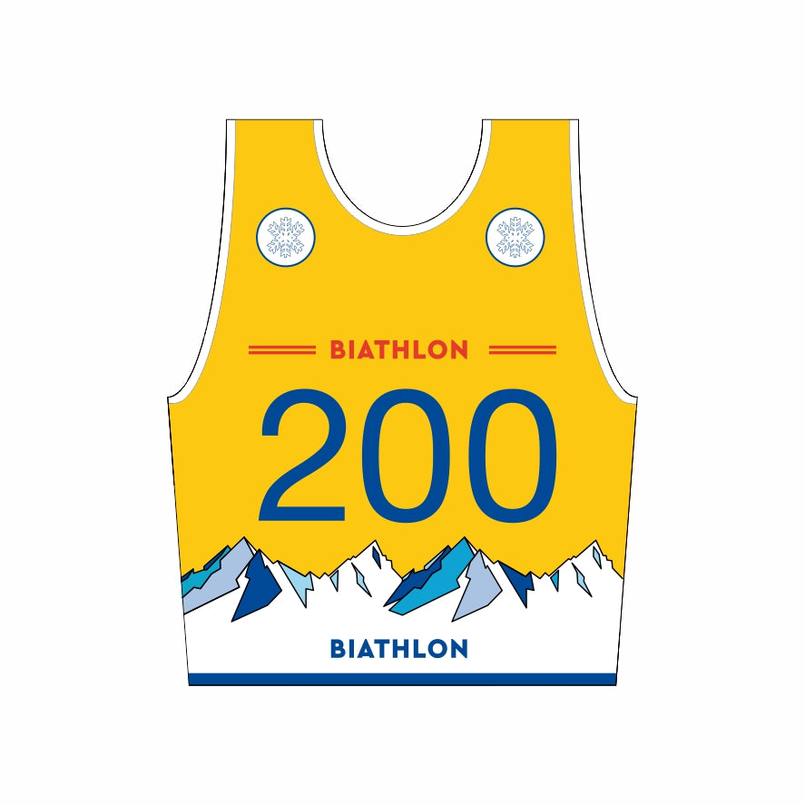 biathlon competion ski race bibs  for man