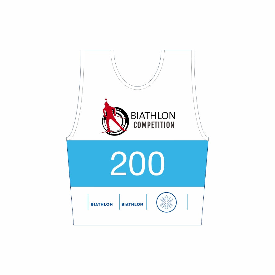 biathlon competion ski race bibs for woman