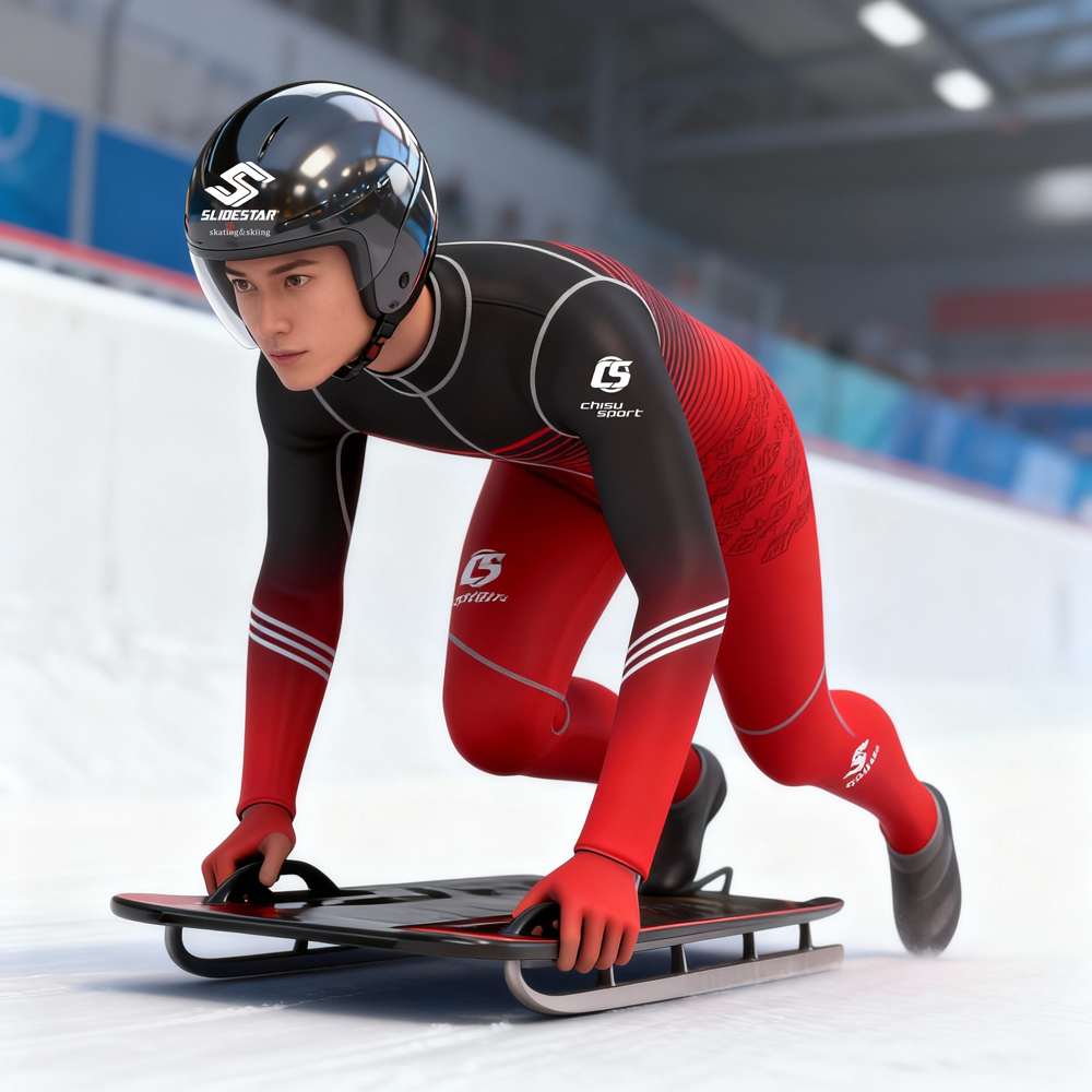 sublimation luge suit skeleton suit bobsleigh suit training suit custom