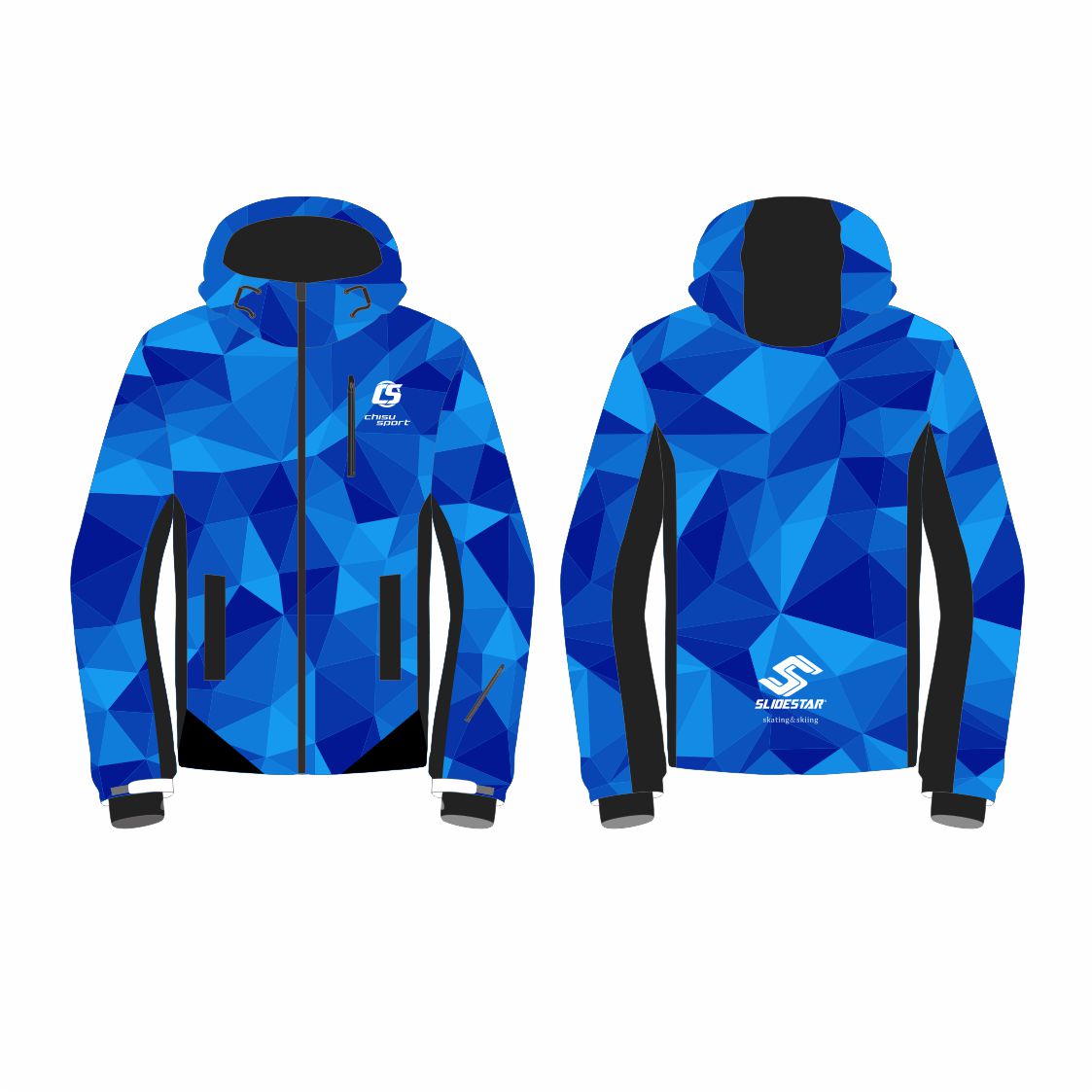 slidestar Full-Sublimation Ski Jacket | Seamless Print Waterproof Breathable Snow Gear