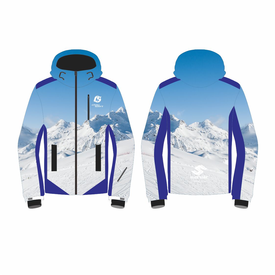 slidestar Design-Your-Own Sublimation Ski Jacket – Custom Graphics Thermal Snowboard Jacket