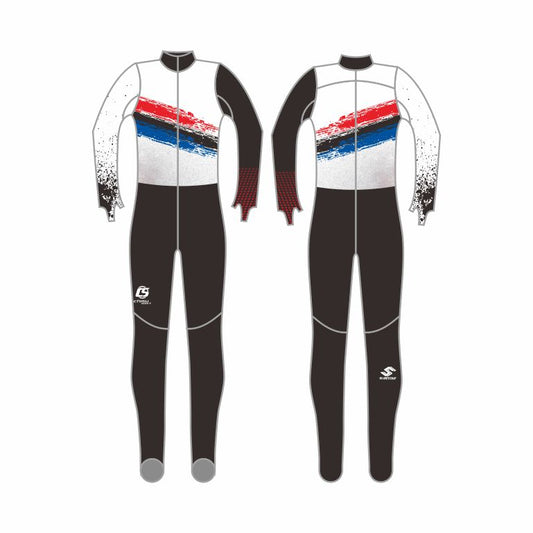 sublimation luge suit skeleton suit bobsleigh suit training suit custom