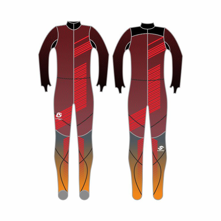 sublimation luge suit skeleton suit bobsleigh suit training suit custom