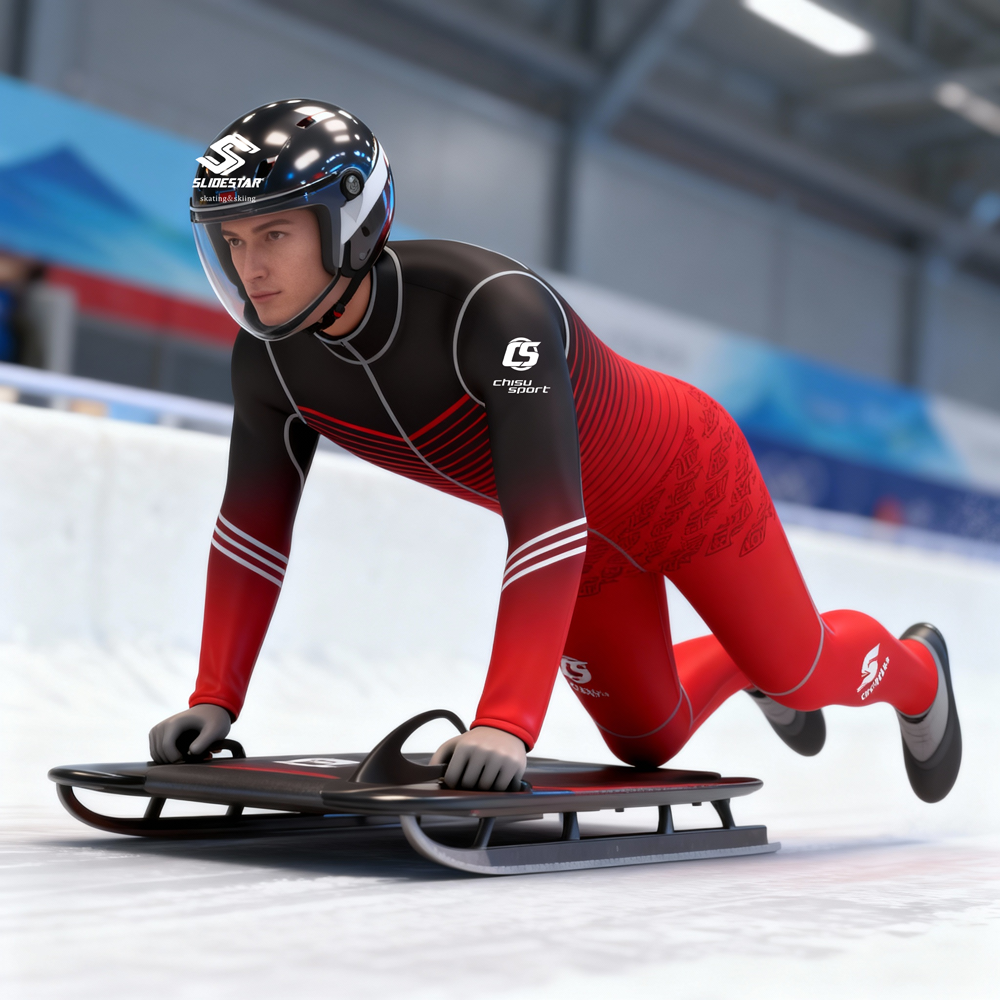 sublimation luge suit skeleton suit bobsleigh suit training suit custom