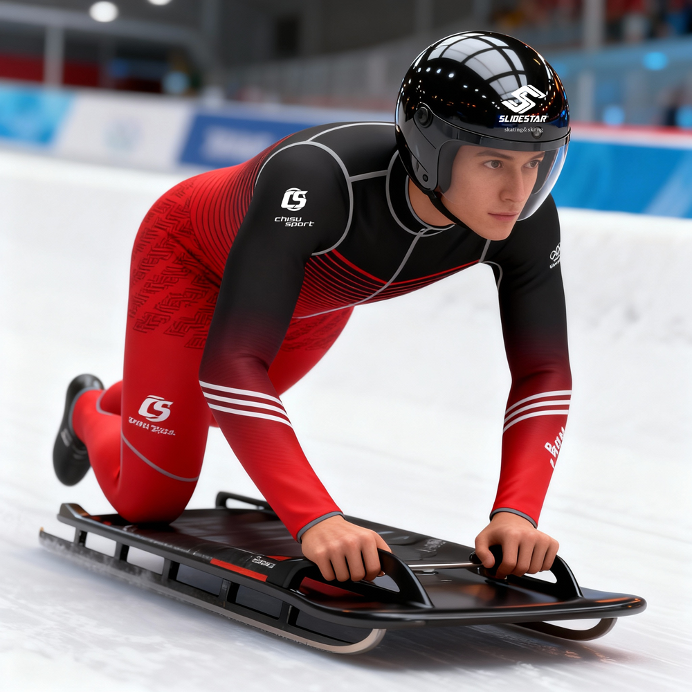 sublimation luge suit skeleton suit bobsleigh suit training suit custom