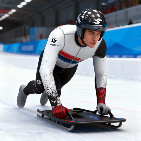 sublimation luge suit skeleton suit bobsleigh suit training suit custom