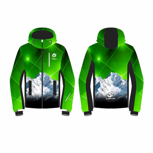 slidestar All-Over Print Ski Jacket | Lightweight Thermal Sublimation Snowboard Coat