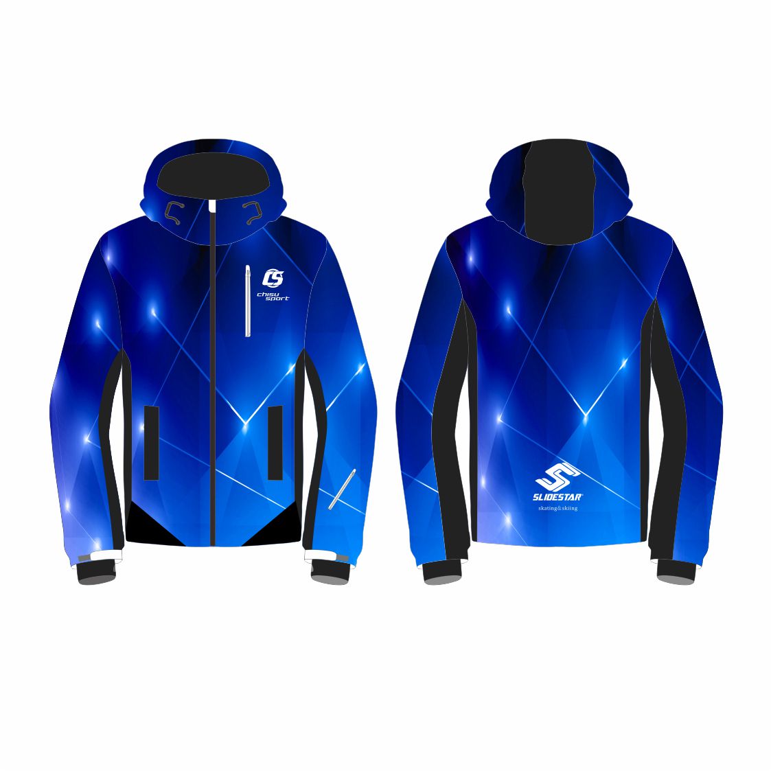 slidestar Personalized Sublimation Ski Jacket – Design Your Own Waterproof Mountain Outerwear